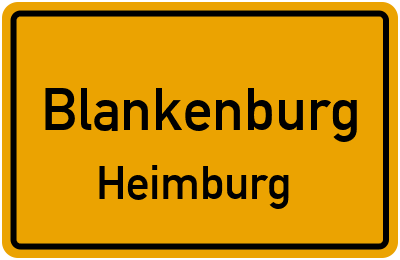 Straßenverzeichnis Blankenburg Heimburg