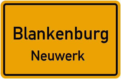 Straßenverzeichnis Blankenburg Neuwerk