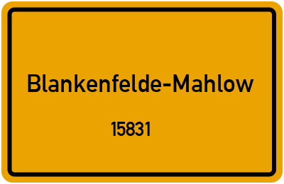 15831 Blankenfelde-Mahlow