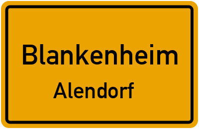 Straßenverzeichnis Blankenheim Alendorf