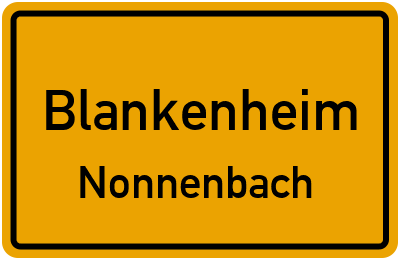 Straßenverzeichnis Blankenheim Nonnenbach
