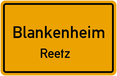 Straßenverzeichnis Blankenheim Reetz