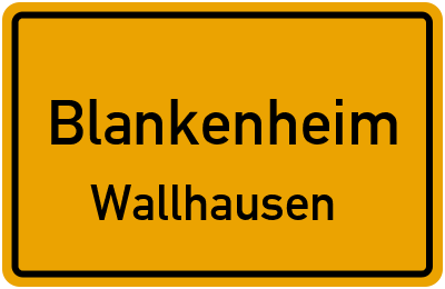 Straßenverzeichnis Blankenheim Wallhausen