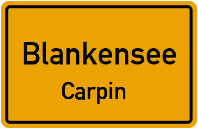 Straßenverzeichnis Blankensee Carpin