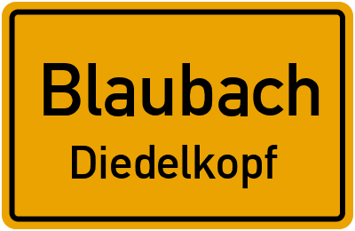 Straßenverzeichnis Blaubach Diedelkopf