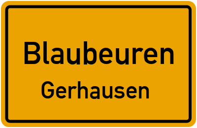 Straßenverzeichnis Blaubeuren Gerhausen