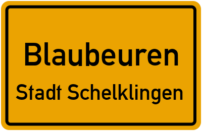 Straßenverzeichnis Blaubeuren Stadt Schelklingen