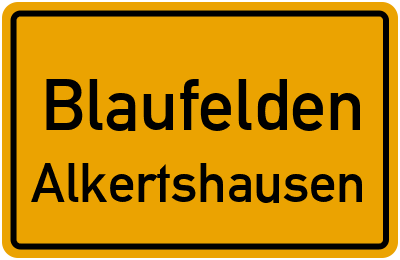 Straßenverzeichnis Blaufelden Alkertshausen