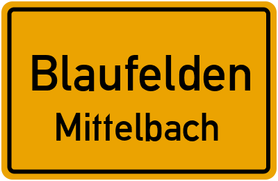 Straßenverzeichnis Blaufelden Mittelbach