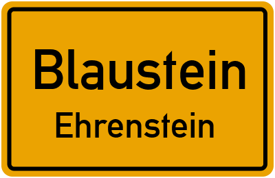 Ortsschild Blaustein Ehrenstein
