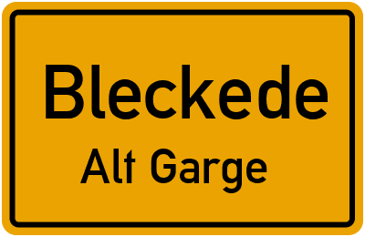 Straßenverzeichnis Bleckede Alt Garge