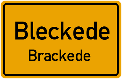 Straßenverzeichnis Bleckede Brackede
