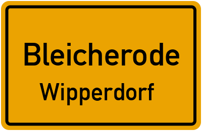 Straßenverzeichnis Bleicherode Wipperdorf