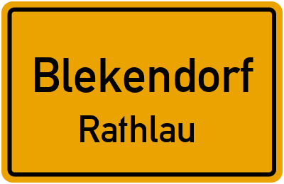 Straßenverzeichnis Blekendorf Rathlau