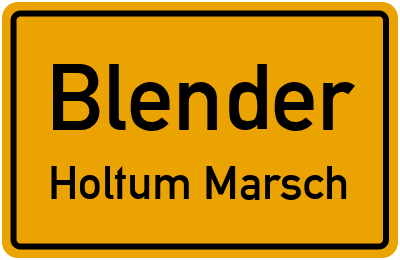 Straßenverzeichnis Blender Holtum Marsch