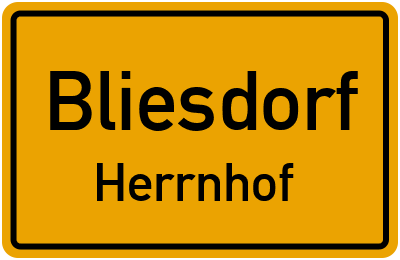 Straßenverzeichnis Bliesdorf Herrnhof