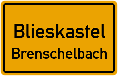 Straßenverzeichnis Blieskastel Brenschelbach