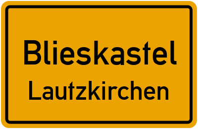 Straßenverzeichnis Blieskastel Lautzkirchen