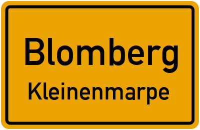 Straßenverzeichnis Blomberg Kleinenmarpe
