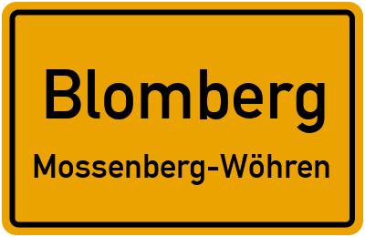 Straßenverzeichnis Blomberg Mossenberg-Wöhren