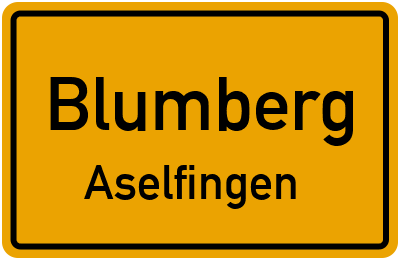 Ortsschild Blumberg Aselfingen