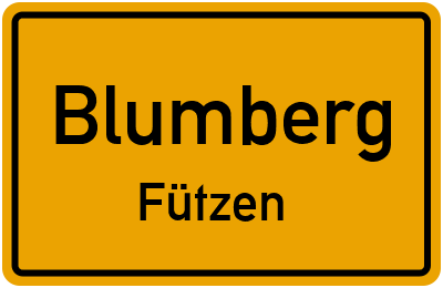 Ortsschild Blumberg Fützen