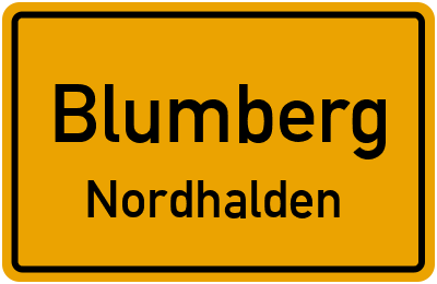 Ortsschild Blumberg Nordhalden