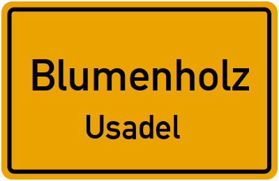 Straßenverzeichnis Blumenholz Usadel
