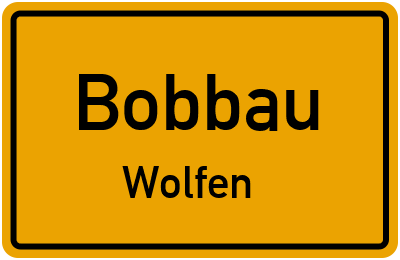 Straßenverzeichnis Bobbau Wolfen