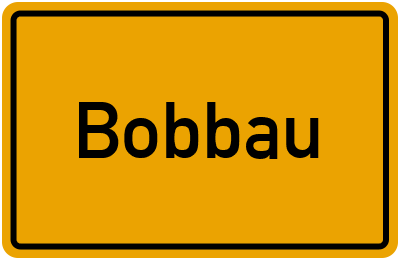 Ortsschild von Gemeinde Bobbau in Sachsen-Anhalt