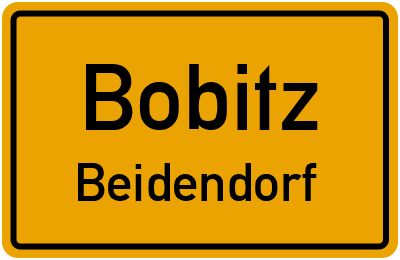 Straßenverzeichnis Bobitz Beidendorf