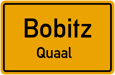 Straßenverzeichnis Bobitz Quaal