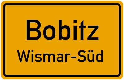 Straßenverzeichnis Bobitz Wismar-Süd