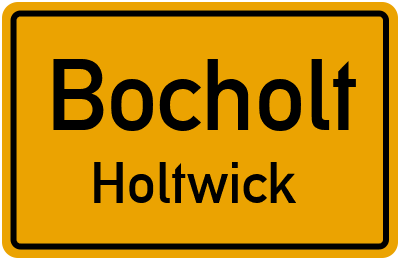 Straßenverzeichnis Bocholt Holtwick