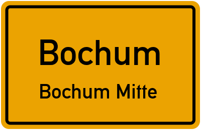 Straßenverzeichnis Bochum Bochum Mitte