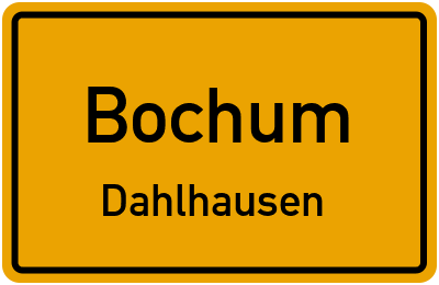 Straßenverzeichnis Bochum Dahlhausen
