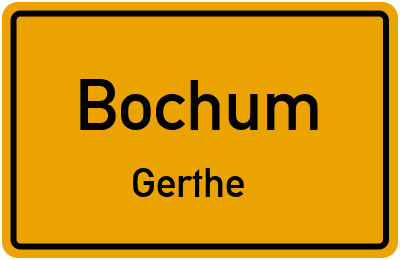 Straßenverzeichnis Bochum Gerthe