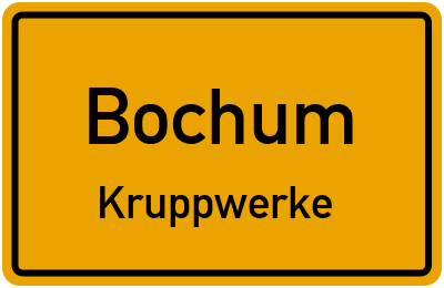 Straßenverzeichnis Bochum Kruppwerke