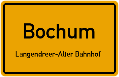 Straßenverzeichnis Bochum Langendreer-Alter Bahnhof
