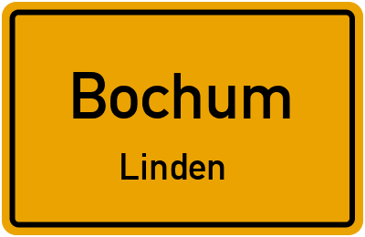 Ortsschild Bochum Linden