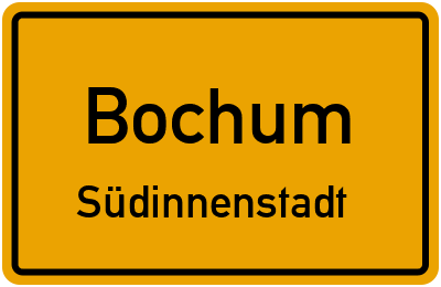 Straßenverzeichnis Bochum Südinnenstadt