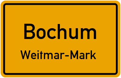 Straßenverzeichnis Bochum Weitmar-Mark