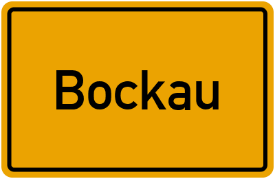 Ortsschild von Gemeinde Bockau in Sachsen