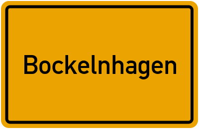 Ortsschild von Gemeinde Bockelnhagen in Thüringen