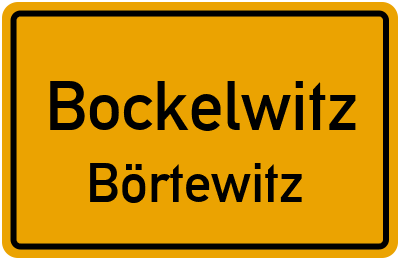 Straßenverzeichnis Bockelwitz Börtewitz