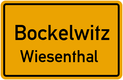 Straßenverzeichnis Bockelwitz Wiesenthal