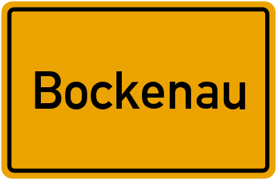 Ortsschild von Gemeinde Bockenau in Rheinland-Pfalz