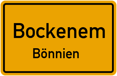 Straßenverzeichnis Bockenem Bönnien