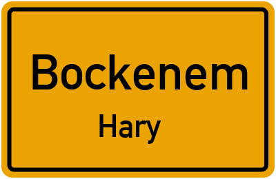 Ortsschild Bockenem Hary