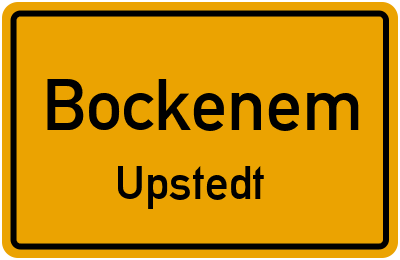 Ortsschild Bockenem Upstedt